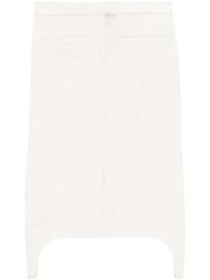 Ασύμμετρη φούστα Courreges λευκό