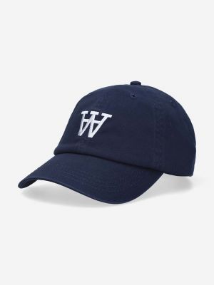 Βαμβακερό καπέλο Wood Wood μπλε