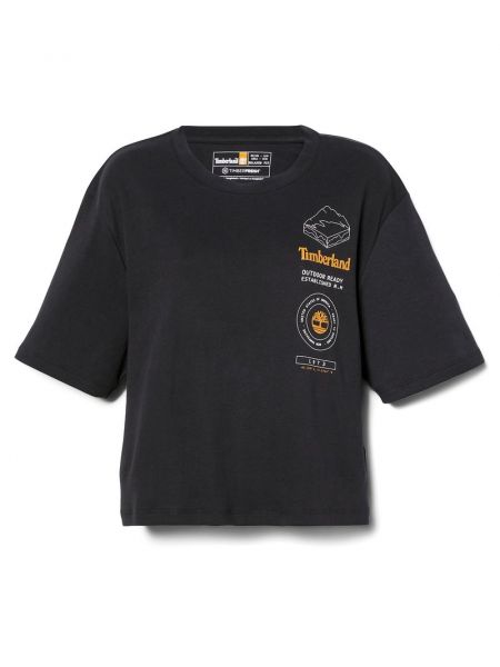 Koszulka z nadrukiem Timberland czarna