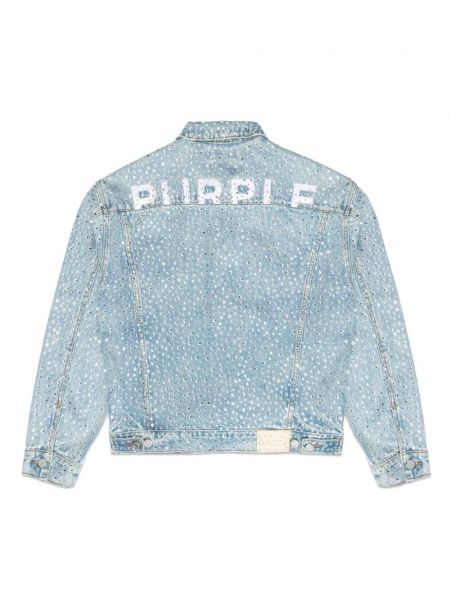 Křišťálová džínová bunda Purple Brand