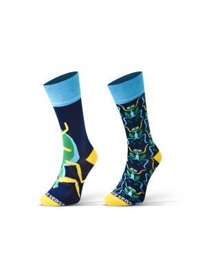 Памучни чорапи Sesto Senso синьо