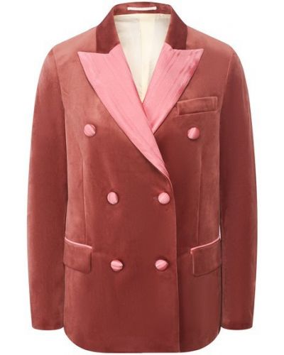 Двубортный пиджак Golden Goose Deluxe Brand, розовый