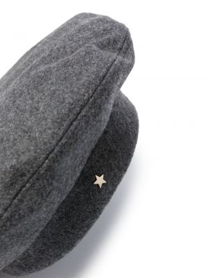 Vlněný baret s hvězdami Lorena Antoniazzi šedý