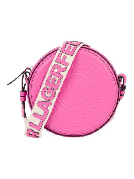 Torba na ramię Karl Lagerfeld różowa