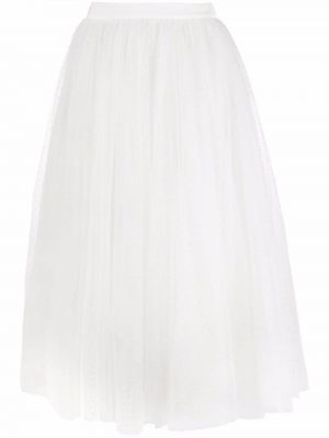 Falda larga Elisabetta Franchi blanco