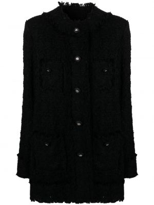 Veste en tweed Dolce & Gabbana noir