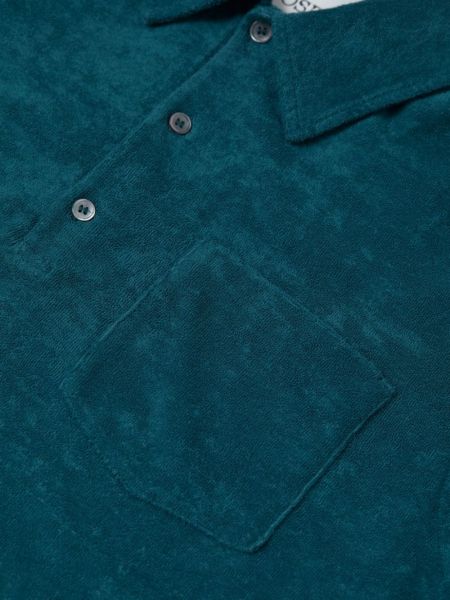 Siuvinėtas polo marškinėliai Closed mėlyna