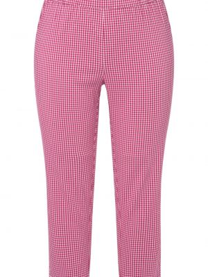 Плиссированные брюки Ulla Popken розовые