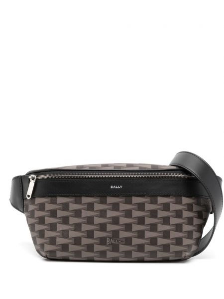 Taske med print Bally brun