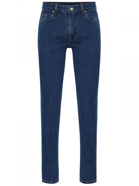 Priliehavé skinny fit džínsy Trendyol modrá