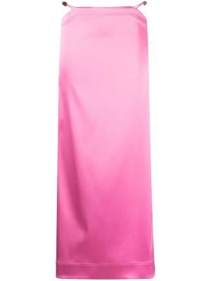 Maksi suknja Ganni ružičasta