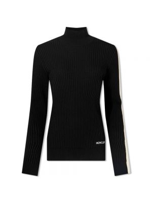 Трикотажный свитер Moncler черный