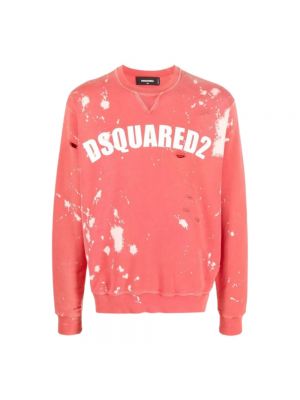 Bluza oversize Dsquared2 czerwona