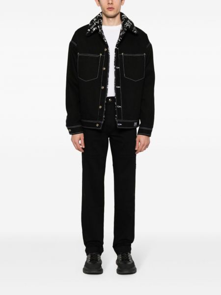 Džínová bunda s kožíškem Versace Jeans Couture