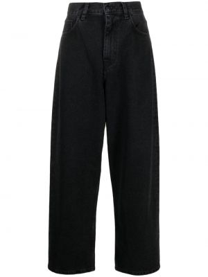 Voľné džínsy s nízkym pásom Carhartt Wip čierna