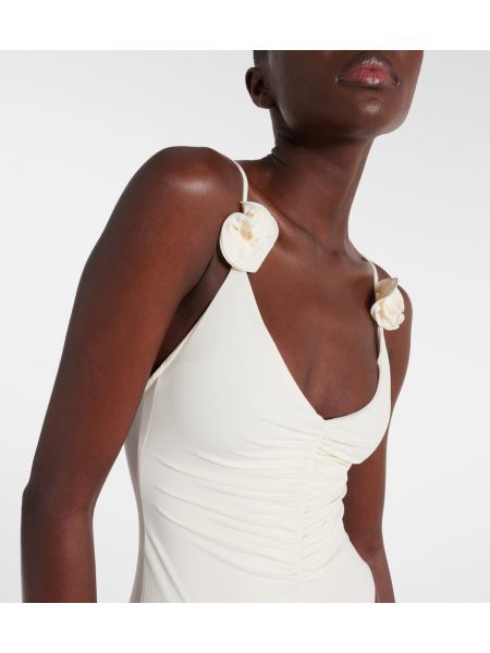 Kupaći kostim s cvjetnim printom Magda Butrym bijela