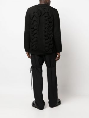 Strickjacke mit v-ausschnitt Comme Des Garçons Homme Plus schwarz