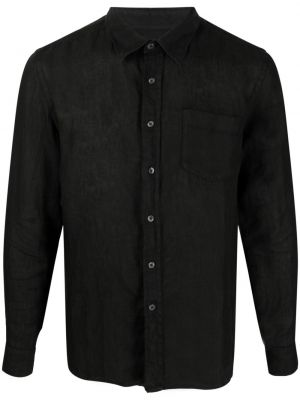 Chemise en lin avec manches longues 120% Lino noir