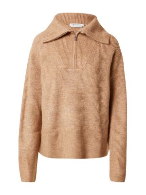 Pikčasti pulover Tom Tailor Denim rjava