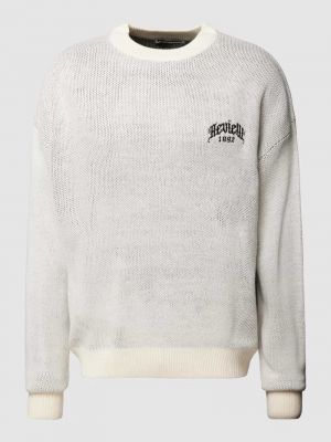 Dzianinowy sweter z nadrukiem Review