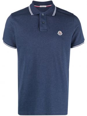 Polo marškinėliai Moncler mėlyna