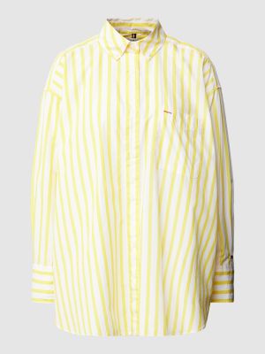Bluzka w paski Tommy Hilfiger żółta