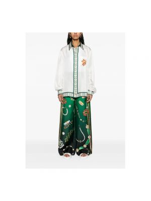 Pantalones con estampado Casablanca verde