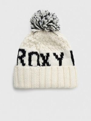 Dzianinowa czapka Roxy biała