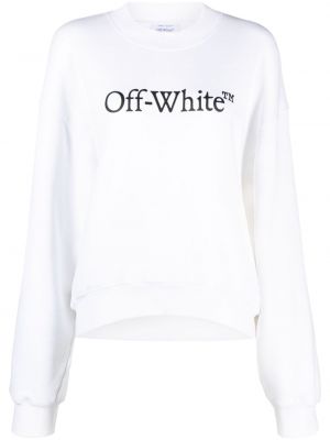 Raštuotas medvilninis džemperis Off-white