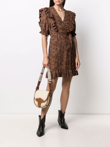 Mini vestido Roseanna marrón