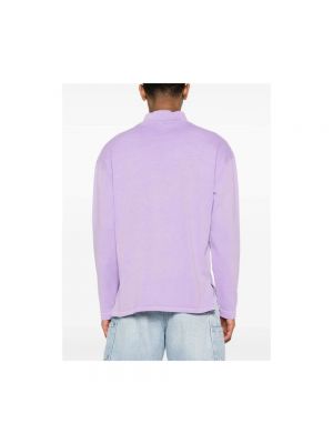 Camiseta con bordado de algodón Erl violeta