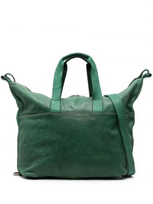 Кожени чанта за ръка Guidi зелено