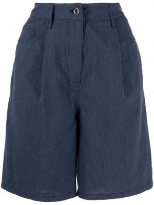 Prugaste bermuda kratke hlače Studio Tomboy plava