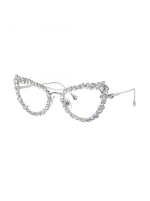 Křišťálové brýle Swarovski stříbrné