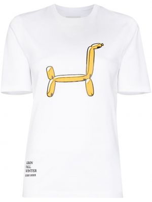T-shirt con stampa Kirin bianco