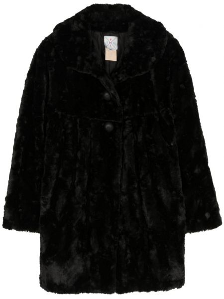 Hosszú kabát Fendi Pre-owned fekete