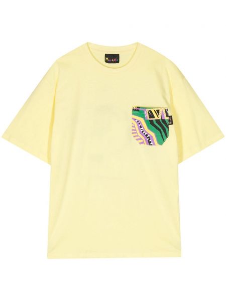 Kokvilnas t-krekls Mauna Kea dzeltens