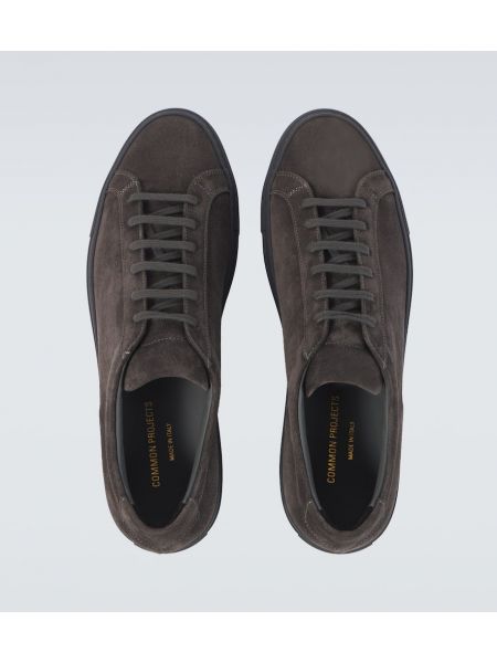 Süet sneaker Common Projects gri