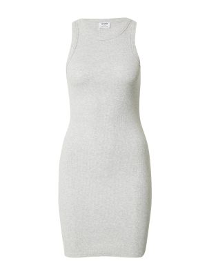 Меланж памучна рокля тип риза Cotton On сиво