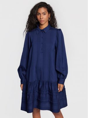 Φόρεμα σε στυλ πουκάμισο Moss Copenhagen μπλε