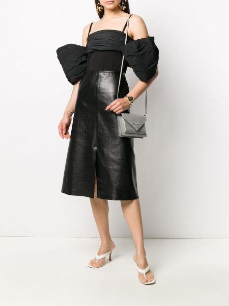 Blusa con lazo oversized Givenchy negro