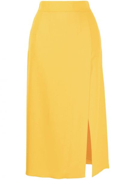 Falda midi Dolce & Gabbana amarillo