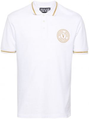 Tricou polo cu broderie Versace Jeans Couture
