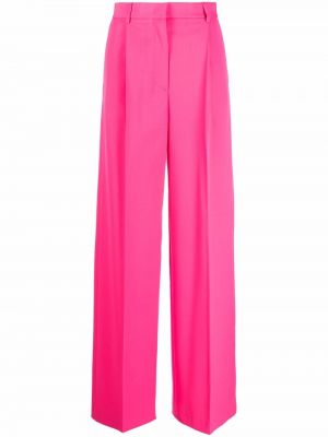 Pantalones de cintura alta bootcut Msgm rosa