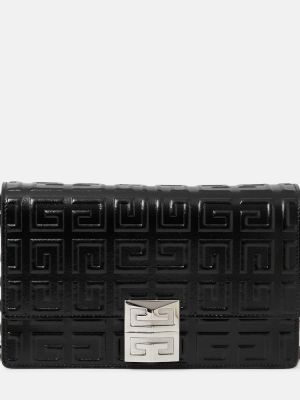 Кожени чанта през рамо Givenchy черно