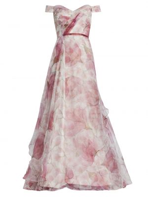 Платье в цветочек с принтом Rene Ruiz Collection белое