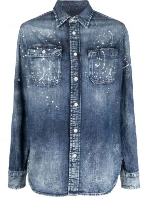 Džinsa krekls Ralph Lauren Collection zils