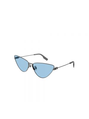 Okulary przeciwsłoneczne Alexander Mcqueen niebieskie