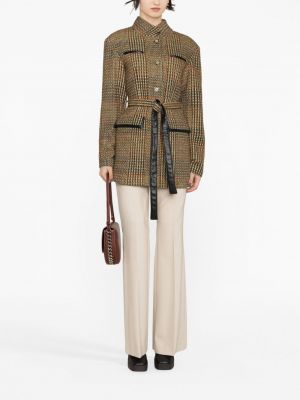 Manteau en tweed Stella Mccartney marron