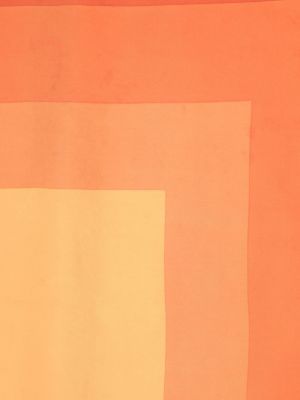 Jedwabna szal Yves Saint Laurent Pre-owned pomarańczowa